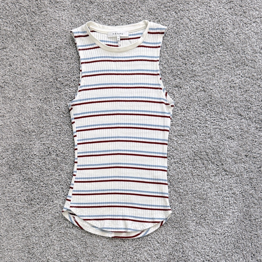 Frame Multicolor Striped Tank Top - Size XS